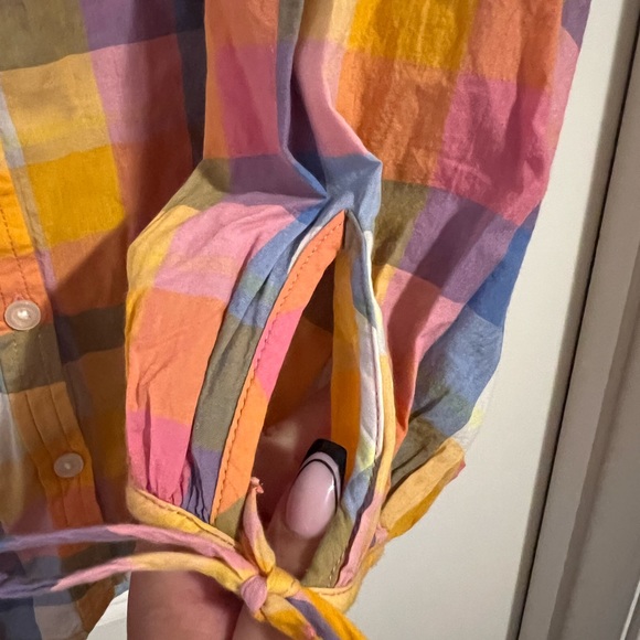 Nwt Free Assembly checkered blouse - Picture 3 of 5